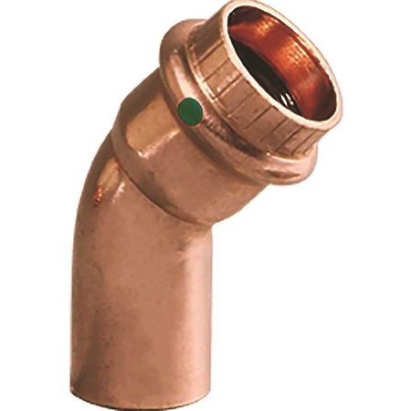 VIEGA 1 in. x 1 in. Copper 45-Degree Street Elbow 77058